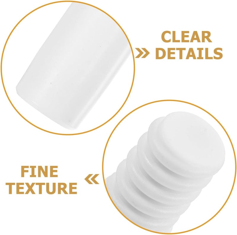 BESTYASH Threaded Broom Handle Adapter 2Pcs Plastic Threaded Tips Compatible with Metal Extension Poles for Replacement and Cleaning Tools 2.24 Inch Length - Image 4